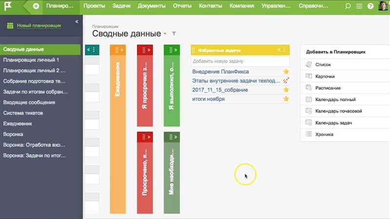 2. Планирование и отслеживание времени