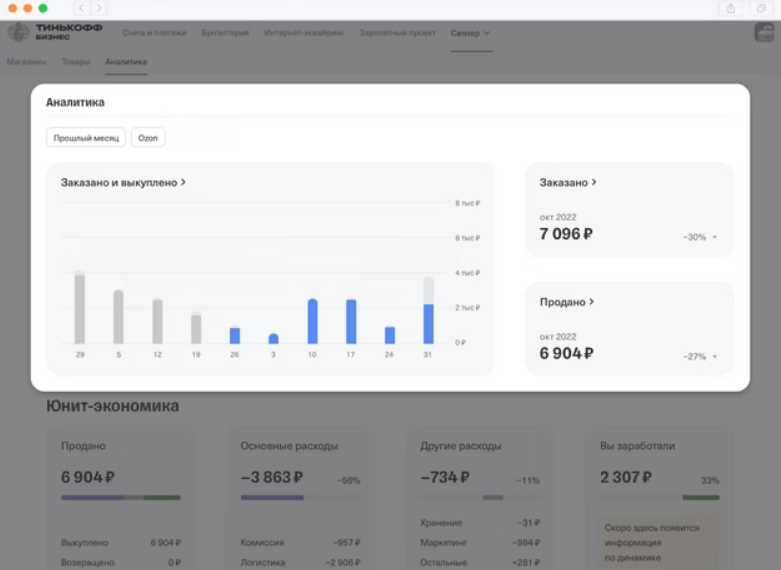 Тинькофф Селлер - удобное решение для работы со всеми маркетплейсами одновременно
